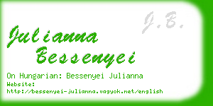 julianna bessenyei business card